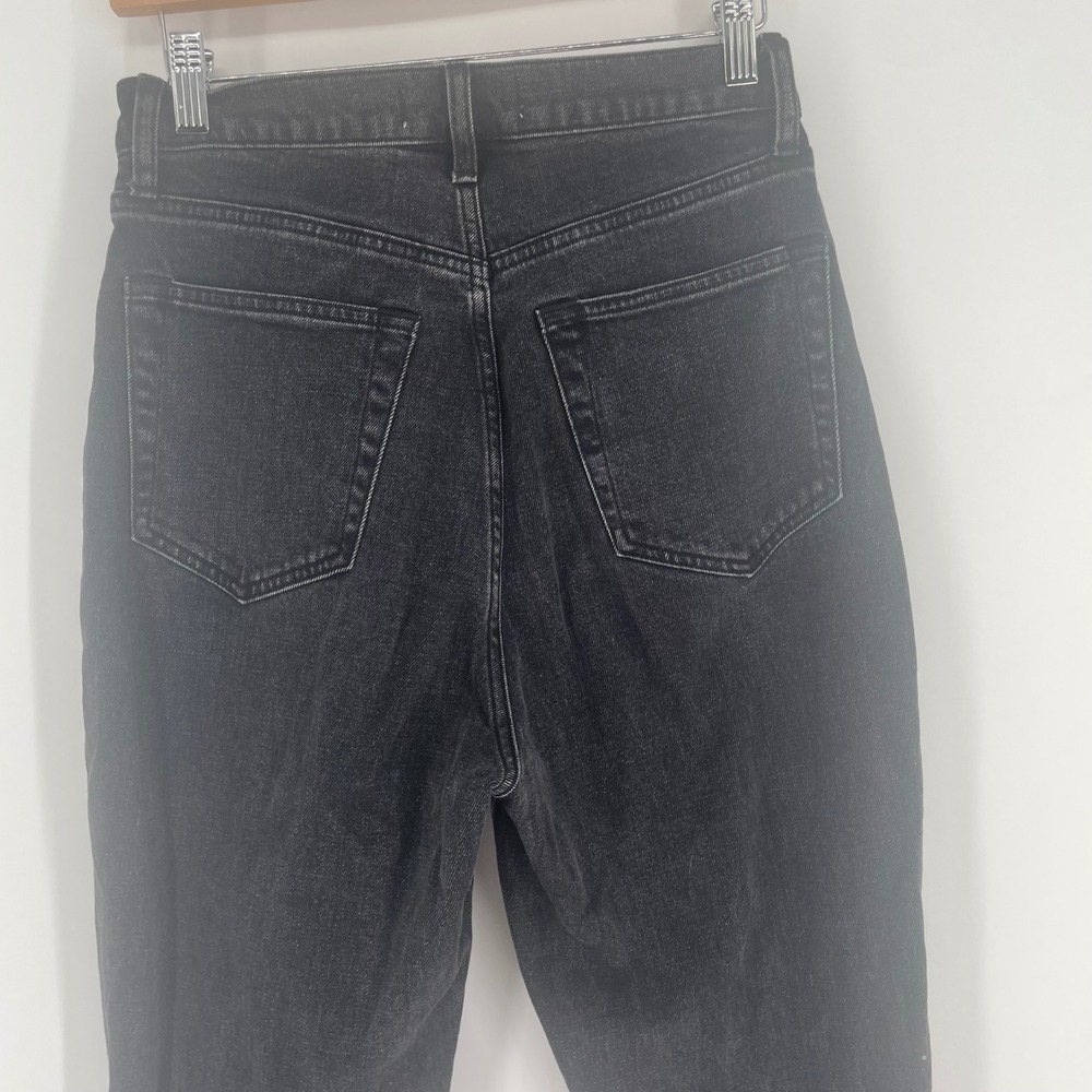 Abercrombie & Fitch Curve 90s Slim Straight High Rise Assymeticrical Jeans sz 27 - Picture 7 of 11